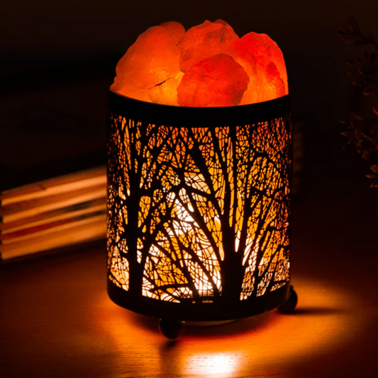 Himalayan Salt Chunk Forest Lamp